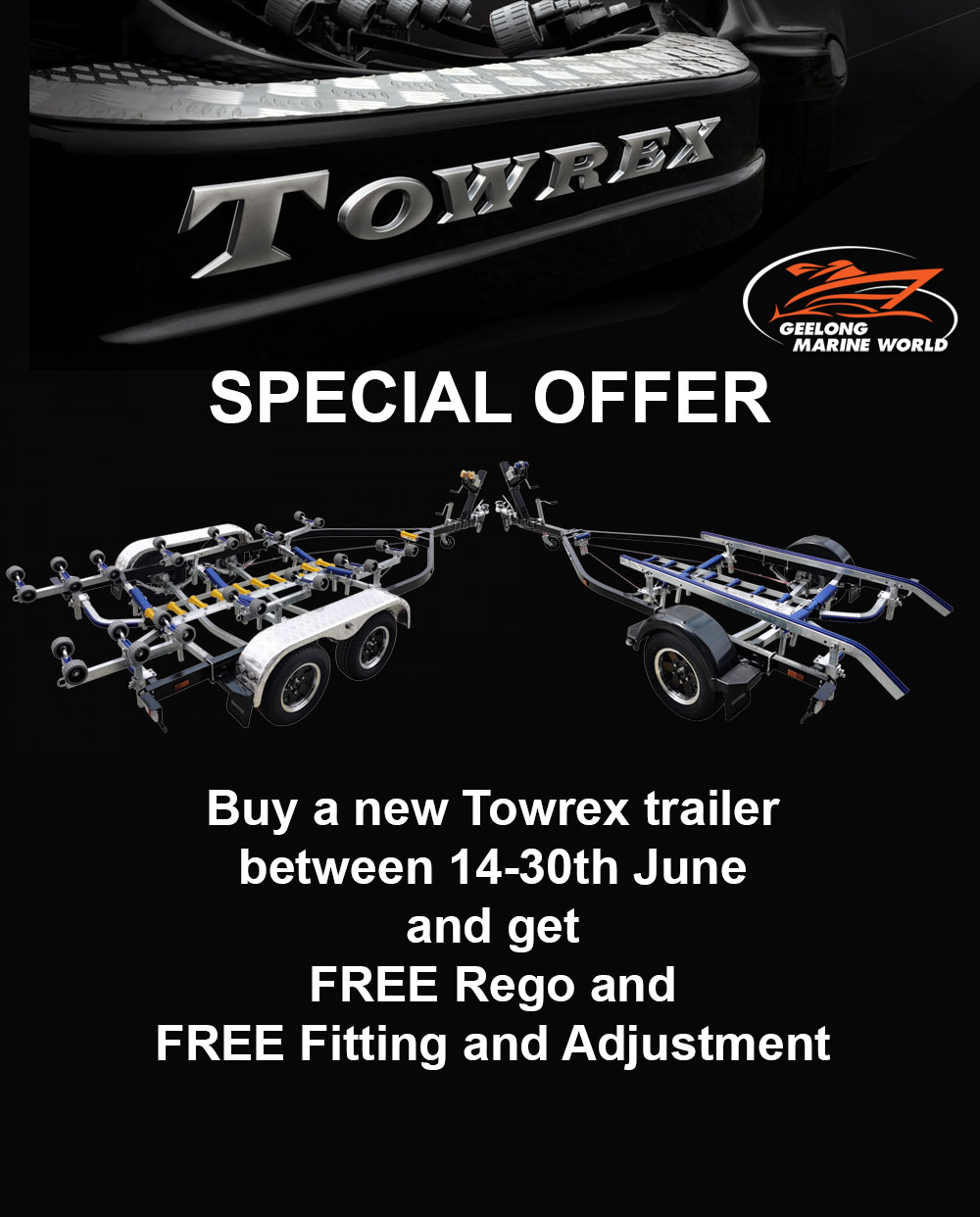 “SALE – 14-30th of JUNE” – Towrex Trailers