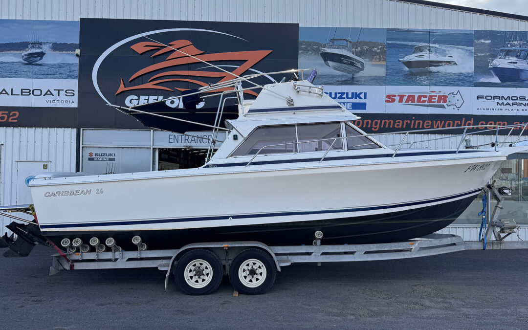 Caribbean 26 Flybridge with Twin  Mercruisers